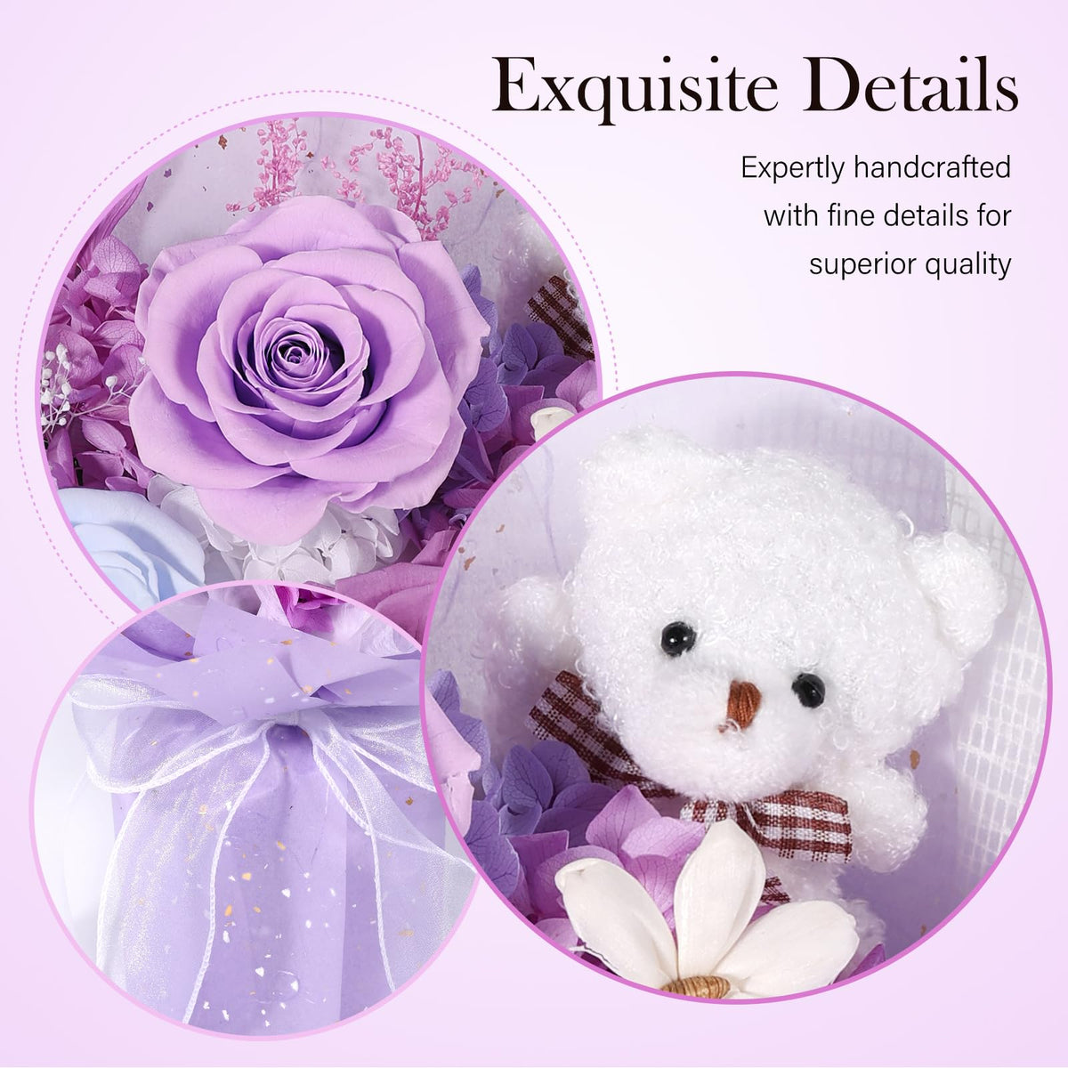 SOLUNOX allergy-friendly bouquet with no pollen for sensitive spaces.