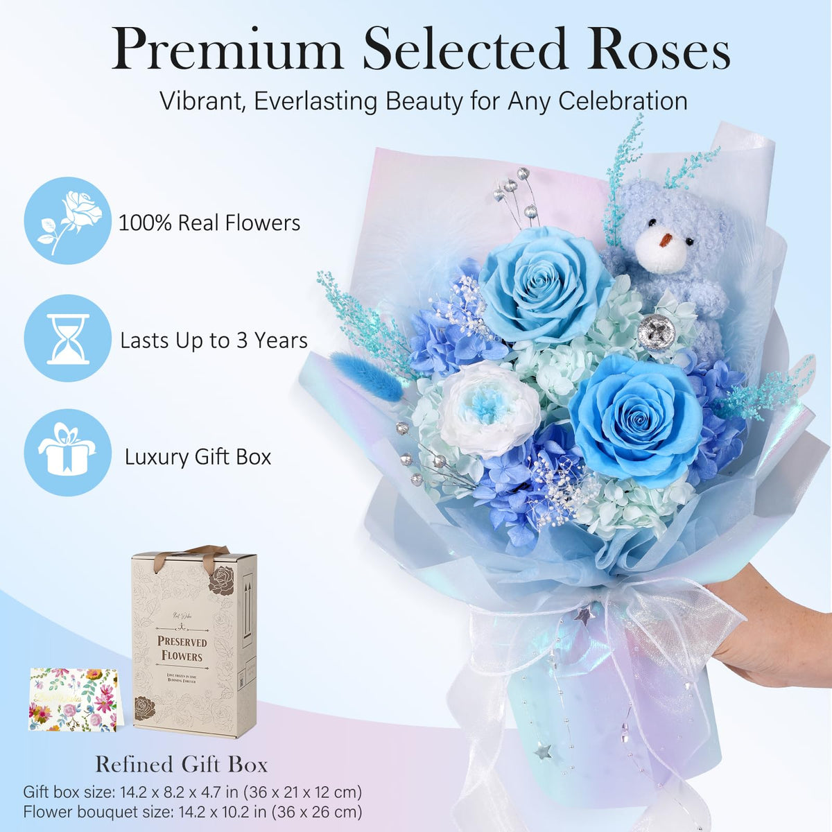 SOLUNOX home display bouquet, elegant centerpiece with allergy-friendly design.