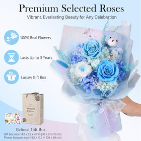 SOLUNOX home display bouquet, elegant centerpiece with allergy-friendly design.