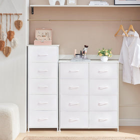 Somdot five-drawer dresser fits bedrooms, nurseries, and entryways with organized storage.