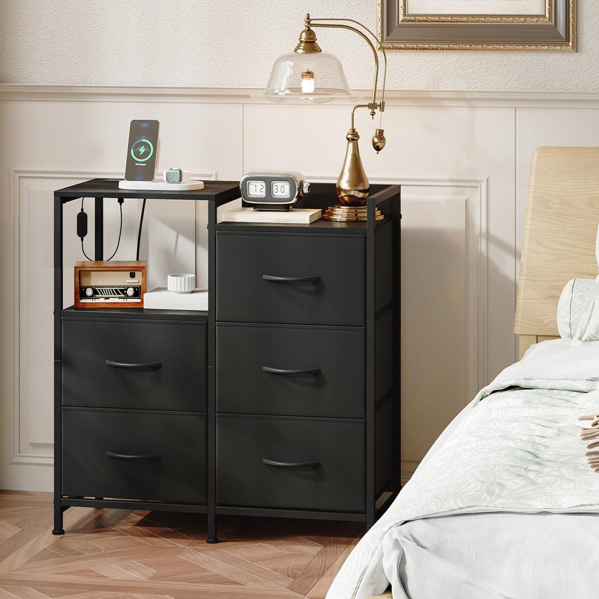 Somdot nightstand suitable for bedrooms, dorms, and home offices