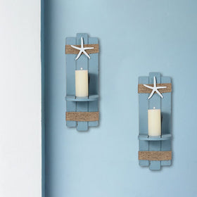 SOMTO hemp-rope wall sconce enhances the coastal texture and ambiance.