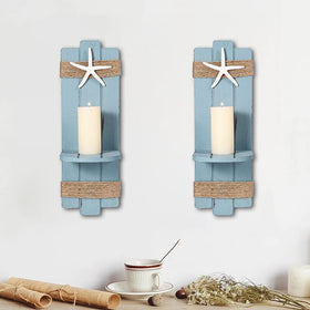 SOMTO ocean-themed wall mount candle holder creates a nautical focal point.