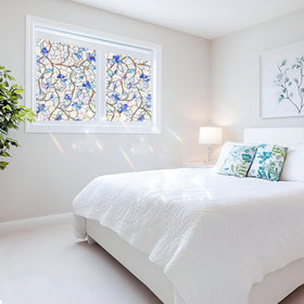 Somwise Botanical floral pattern adds nature-inspired charm to glass.