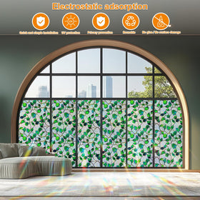 Somwise car window or glass door film adds privacy and sparkle.
