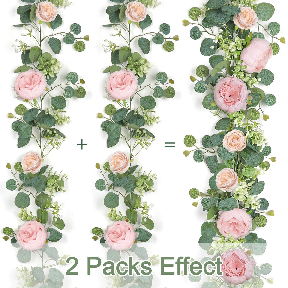 SOMYTING artificial rose vine detail shows durable, reusable decor for weddings.