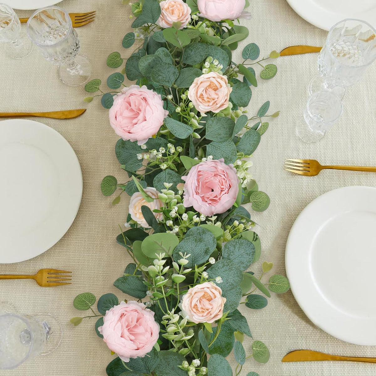 SOMYTING table backdrop setup shows elegant backdrop for photos.