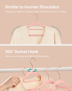 SongMICS hanger supports up to 11 lb for heavier garments