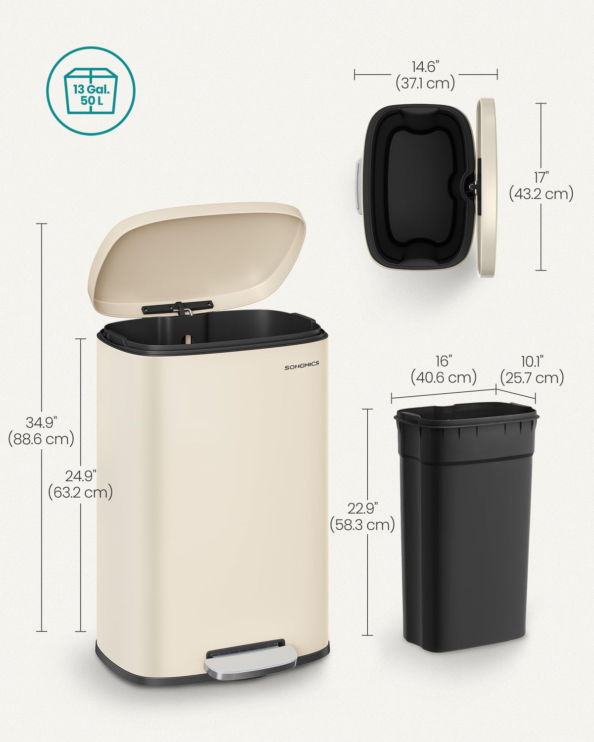 SongMICS built-in back handle for easy moving and repositioning.