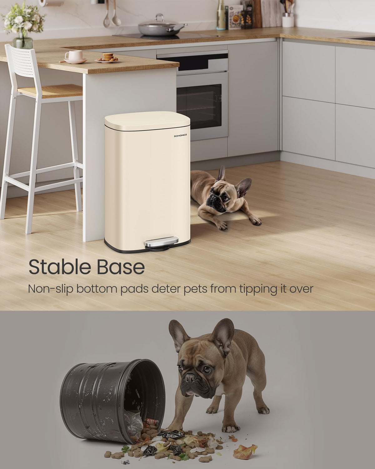 SongMICS odor-seal lid helps reduce lingering smells in kitchens.