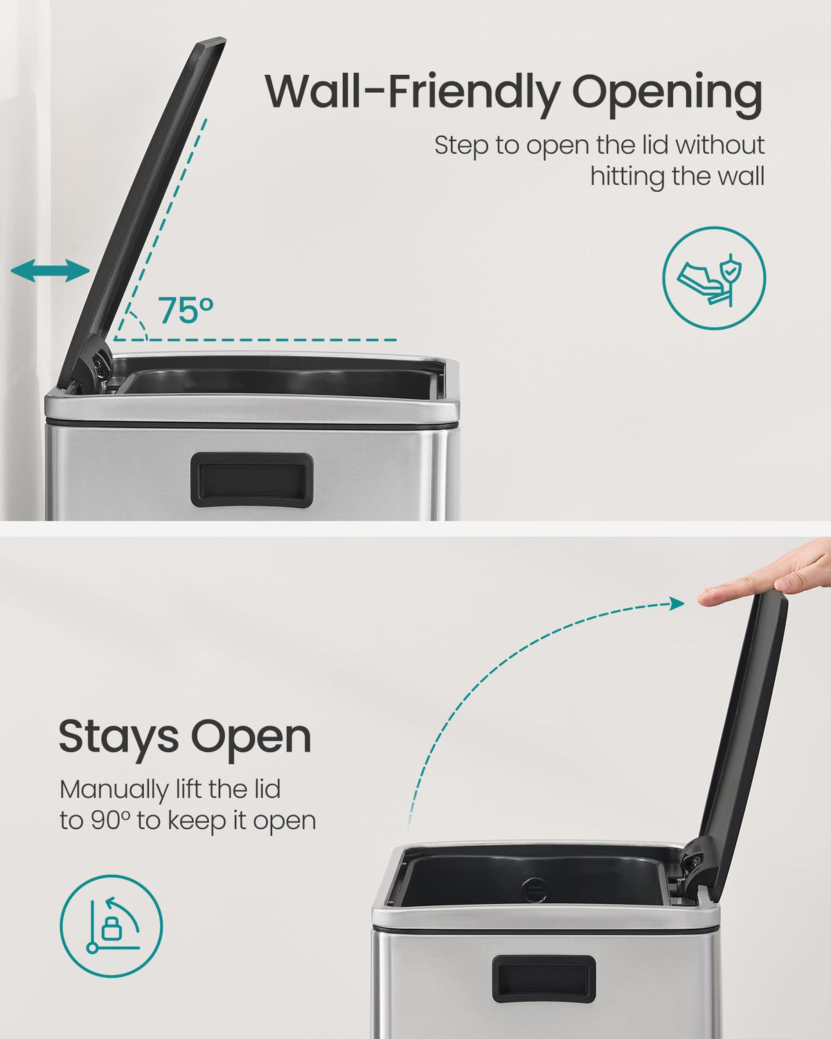 SongMics included 15 bin liners ensure ready-to-use convenience right out of the box.