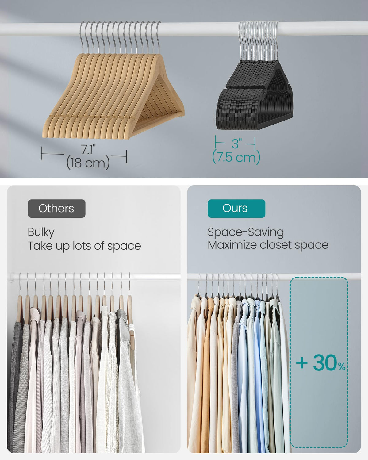 SongMics 360-degree swivel hook hangers for easy rehang