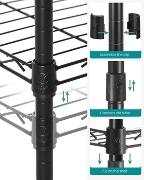 Songmics adjustable shelf height for flexible organization