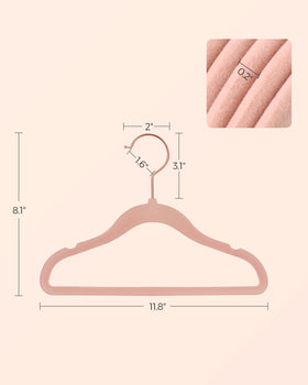 Durable ABS plastic with metal hooks holds up to 3 kg per hanger