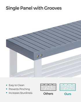 SONGMICS durable bamboo construction supports daily use with a natural, stylish look.