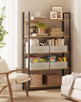 SONGMICS baskets used in bedroom and living room for tidier spaces