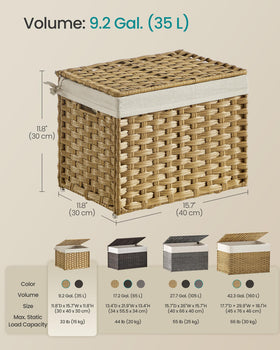 SONGMICS versatile home storage for bedroom, laundry, or closet.