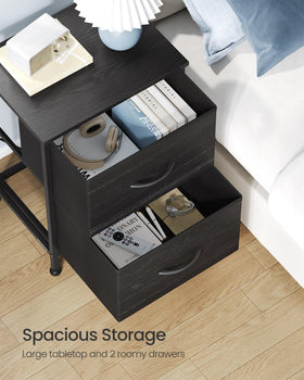 SONGMICS BELLAH two-drawer unit with hidden storage for personal items.