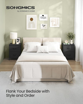 SONGMICS BELLAH nightstand top surface ready for lamp or clock.