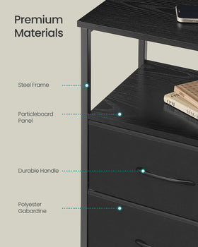 SONGMICS Bellah sturdy construction supports daily use and item storage.