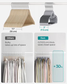 SONGMICS bottom bar is ideal for pants or scarves storage.