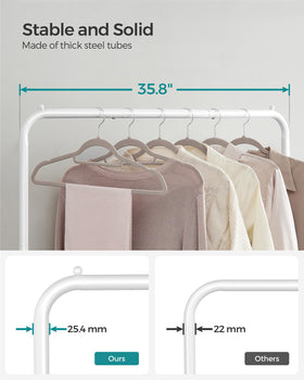 SONGMICS bottom mesh shelf holds shoes and storage boxes securely
