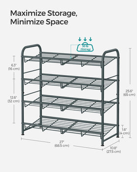 Songmics bottom storage extension adds extra footwear space