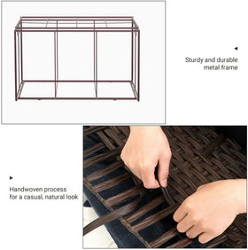 SONGMICS breathable PP rattan weave keeps fabrics dry and ventilated.
