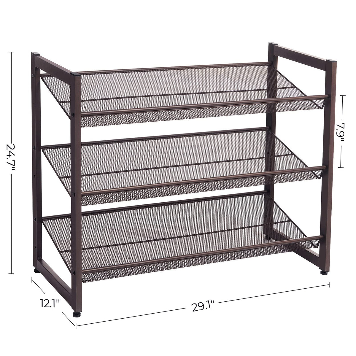 SONGMICS shoe rack demonstrates height clearance for high heels and boots