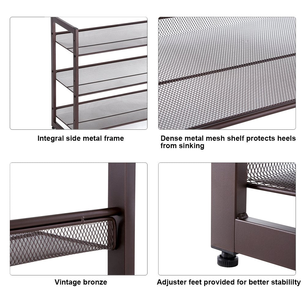 SONGMICS rack feet adjusted on uneven floors for stable storage