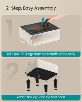 SONGMICS easy assembly with carry handle for versatile placement.