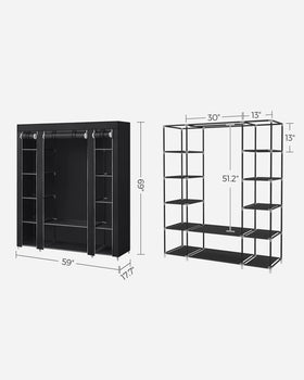 SONGMICS non-woven fabric cover protects contents while remaining breathable
