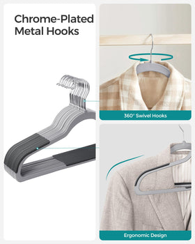 SONGMICS two-tone gray finish blends with any wardrobe.