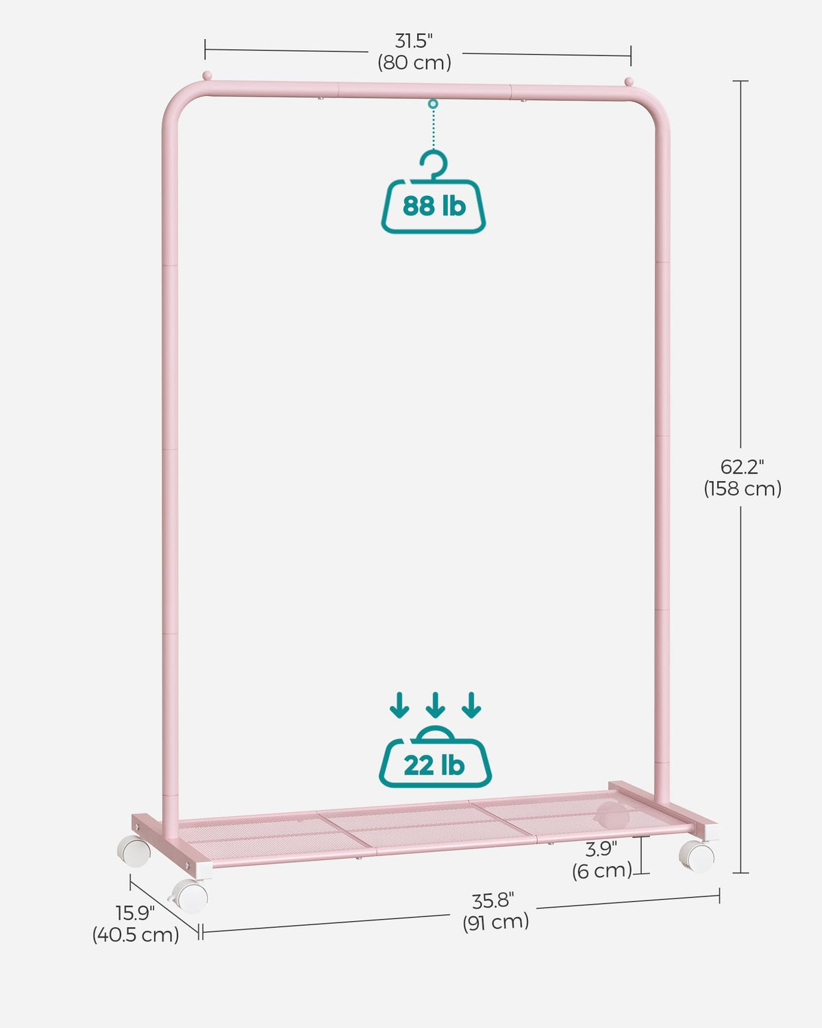 SongMics rack dimensions fit entryways and small spaces for quick organization.