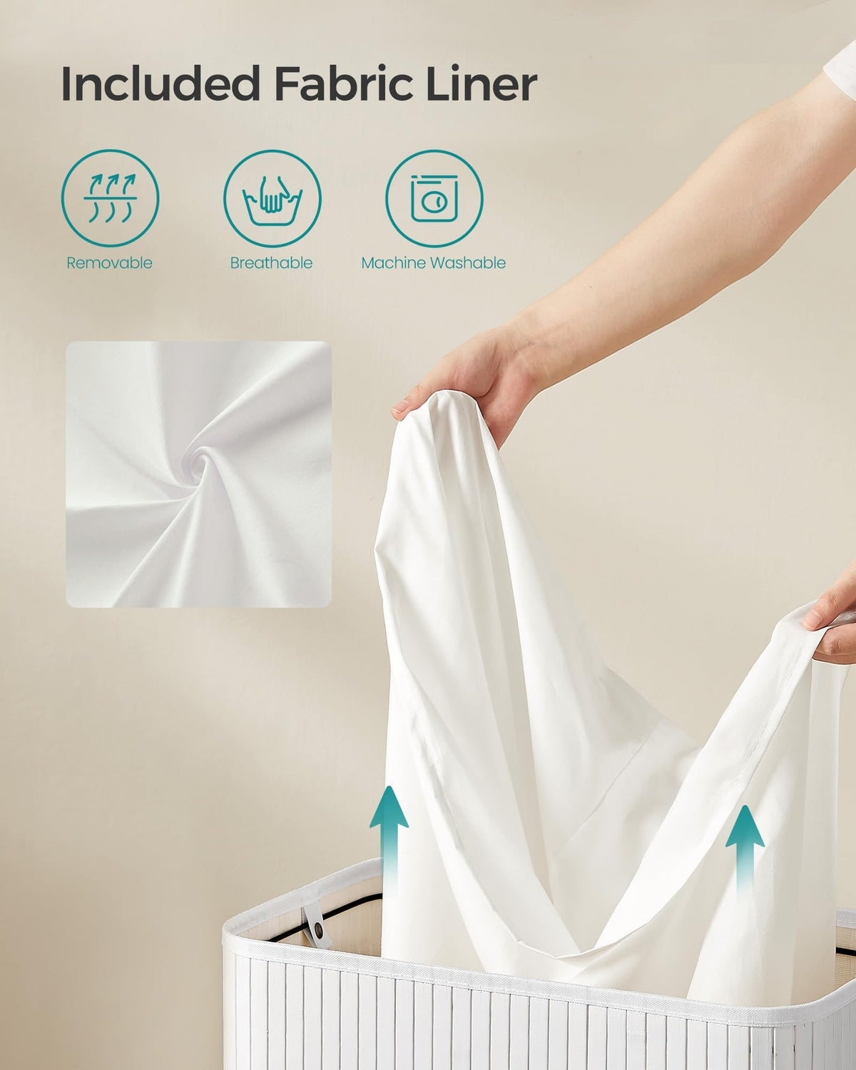 SongMics cloud white finish blends with most decor.