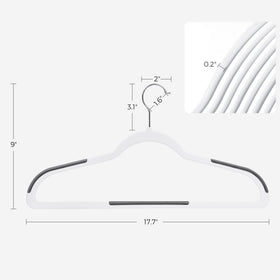 SONGMICS pack of hangers fits coats, shirts, dresses, and pants.