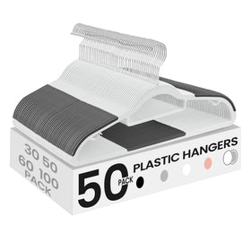SONGMICS coat hangers with a slim 0-2 inch profile save closet space.