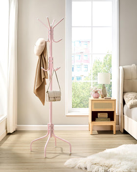 Durable steel construction resists rust for long-term hall or foyer use.