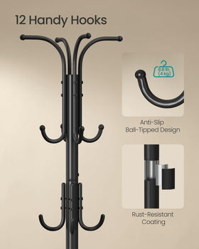 Songmics metal construction with rust-resistant coating ensures lasting hallway durability.