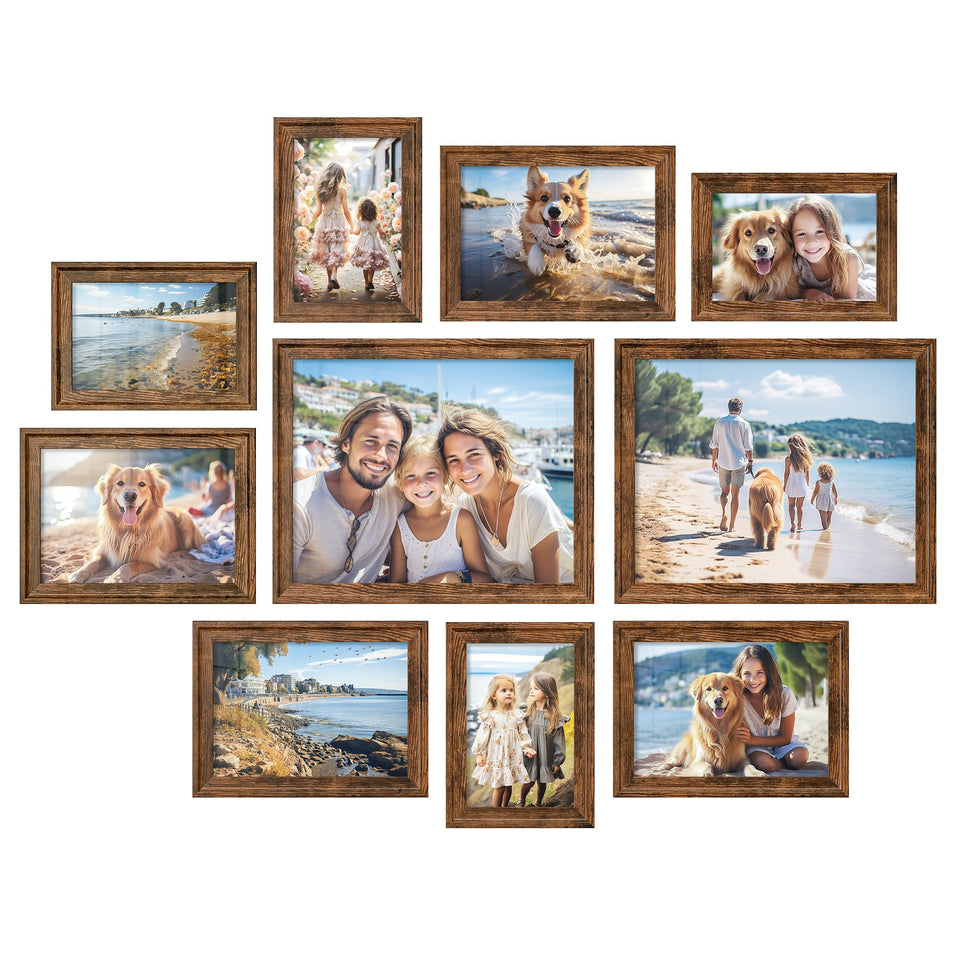 SongMics collage frames with two 8x10 openings for bold wall displays