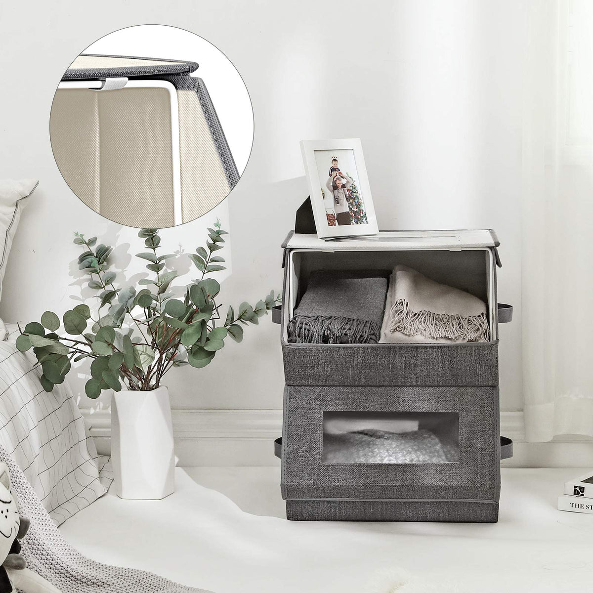SONGMICS compact size fits many storage spaces
