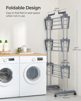 Songmics Dove Gray assembly guide demonstrates quick setup.