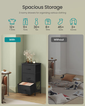 SONGMICS dresser steel frame for durable daily use