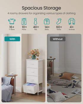 SONGMICS dresser steel frame offers sturdy daily use.