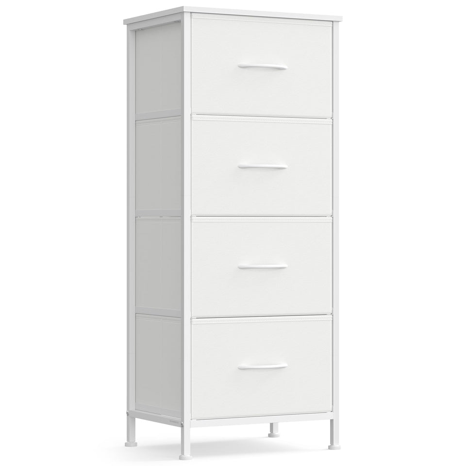 SONGMICS dresser top surface ideal for lamps and decor.
