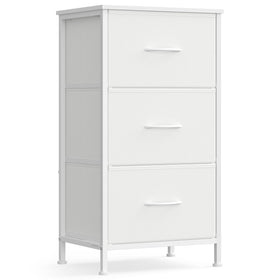 SONGMICS dresser top surface ideal for lamp and decor organization.