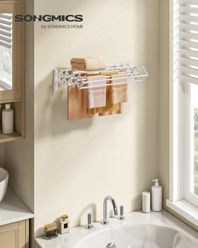 Songmics easy wall installation with included drywall anchors for quick setup.