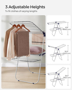 SONGMICS foldable frame folds flat for compact storage after use.