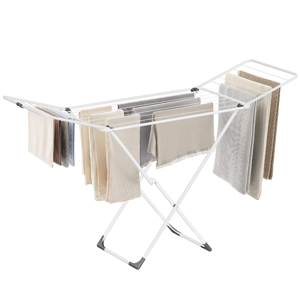 SongMics drying rack ULLR540W01 with extended-drying-space enables more laundry per load.