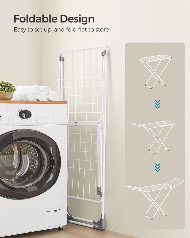 SongMics drying rack ULLR540W01-indoor-outdoor-use supports flexible laundry routines.